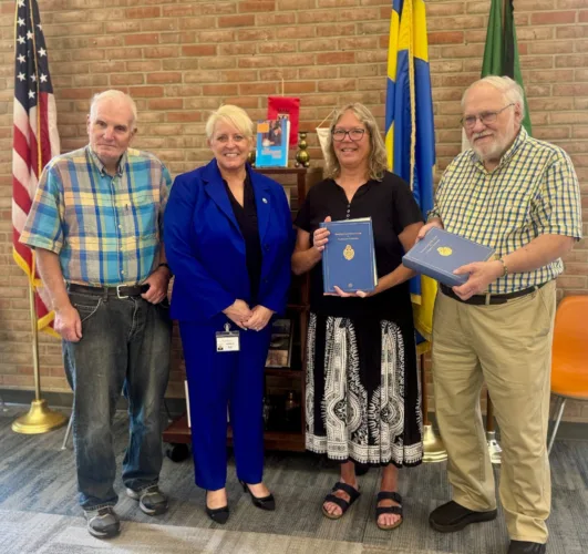 ASHF donates reference books to JCC library